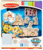 PSI PATROL FIGURKI POJAZDY DREWNIANE KLOCKI DO MALOWANIA Melissa&Doug