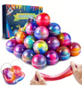 GALAXY SLIME KOSMOS ZABAWKI SENSORYCZNE ZESTAW KOSMICZNYCH GLUTÓW