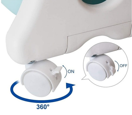 REGAŁ SZAFKA NA ZABAWKI PLASTIKOWY ORGANIZER POJEMNIK NA KÓŁKACH DLA DZIECI