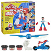 Play-Doh Marvel Captain America Motocykl Figurki Akcji Foremki 3 Ciastoliny