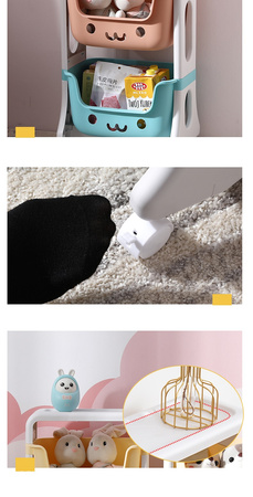 REGAŁ SZAFKA NA ZABAWKI PLASTIKOWY ORGANIZER POJEMNIK NA KÓŁKACH DLA DZIECI