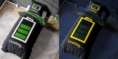 BATERIA POŚCIEL ŚWIECĄCA W CIEMNOŚCI ŚWIECI MŁODZIEŻOWA FLUO 160x200