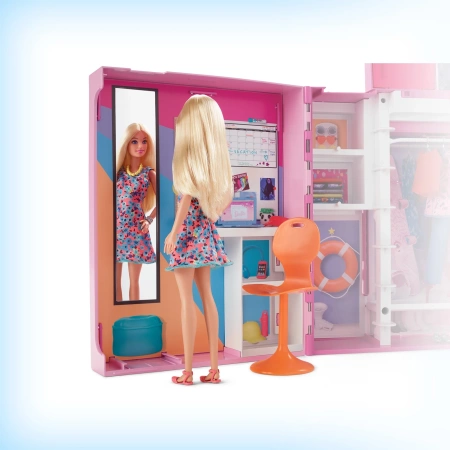 BARBIE ZESTAW DUŻA WYMARZONA SZAFA + LALKA I AKCESORIA HGX57