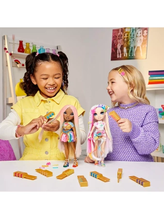 LALKA RAINBOW HIGH HAIR CHALK AMAYA RAINE ZESTAW KOLOROWE WŁOSY KREDA