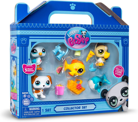 ZESTAW LITTLEST PET SHOP ZWIERZĄTKA BEACH BESTIES FIGURKI + AKCESORIA