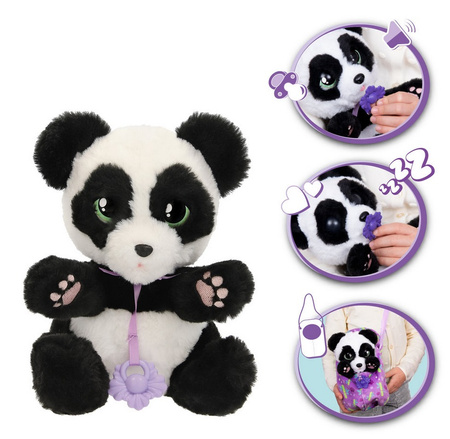 BABY PAWS Interaktywny Pluszowy Panda Z Dźwiękiem Dla Dzieci