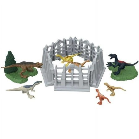 Jurassic World Minis Dinosaur Danger Dinozaury Walizka w podróży ZESTAW