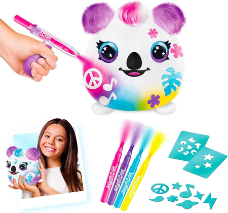 AIRBRUSH PLUSH KOALA SQUISHY POKOLORUJ PLUSZAKA PLUSZ MASKOTKA KOLOROWANIA