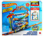 HOT WHEELS CITY STUNT GARAGE ZESTAW GARAŻ PARKING Z WINDĄ + autko 