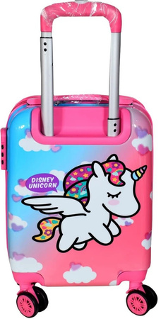 JEDNOROŻEC WALIZKA DZIECIĘCA KABINOWA PODRÓŻNA DLA DZIECI UNICORN SZYFR