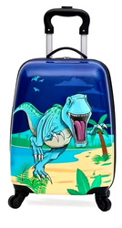 DINOZAURY DINOZAUR WALIZKA NA KÓLKACH DZIECIĘCA BAGAŻ PODRĘCZNY KABINOWA