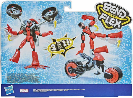 HAASBRO SPIDERMAN FIGURKA FLEX RIDER I MOTOCYKL