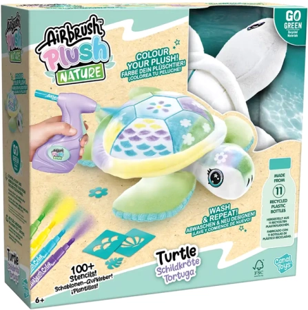 AIRBRUSH Plush Nature Żółw z aerografem Maskotka Pokoloruj pluszaka