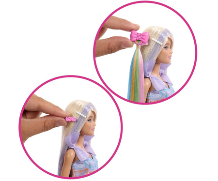 Barbie Zabawa włosami Blondynka Lalka z akcesoriami JCT72