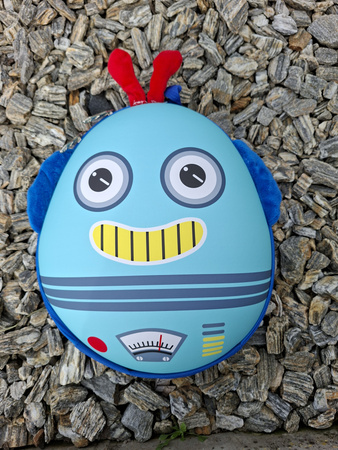 ROBOT ZESTAW WALIZKA NA KÓŁKACH PLECAK DLA DZIECI KÓŁKA LED ŚWIECI