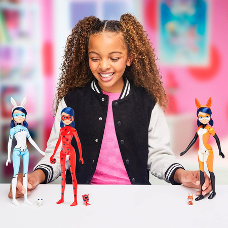 MIRACULOUS Lalka Niespodzianka TUBA Transformacja Marinette BIEDRONKA KWAMI