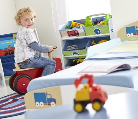 AUTA KOPARKI WÓZ STRAŻACKI REGAŁ ORGANIZER DZIECI