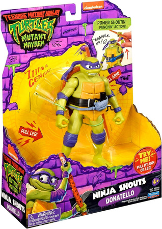 WOJOWNICZE ŻÓŁWIE NINJA Figurka DŹWIĘK Donatello