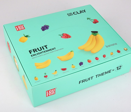 MASA PLASTYCZNA ZESTAW SUPER CLAY PIANKOLINA OWOCE SENSORYCZNE