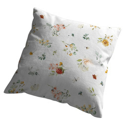 LIŚCIE KWIATY BOHO PODUSZKA JASIEK BAWEŁNA + WKŁAD