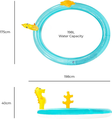 BASEN WODNY PLAC ZABAW ZJEŻDŻALNIA FONTANNA DZIECI