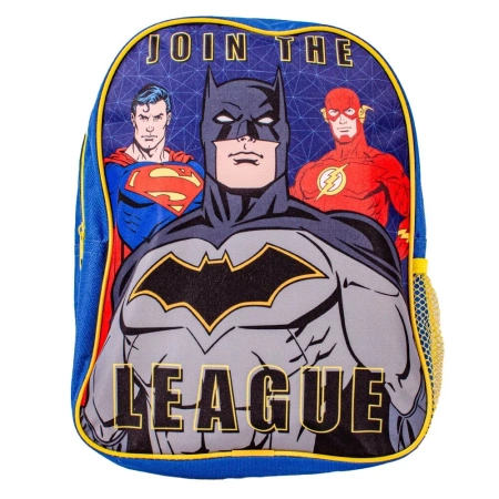 LIGA SPRAWIEDLIWYCH BATMAN PLECAK PLECACZEK DLA DZIECI KIESZONKA NA BIDON