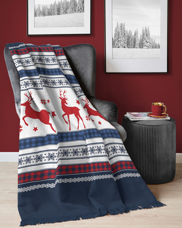 CIEPŁY KOC ŚWIĄTECZNY ŚWIĘTA PLED NARZUTA 150X200