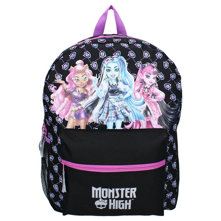 MONSTER HIGH LALKI DRACULAURA PLECAK SZKOLNY DLA DZIECI KIESZONKA NA BIDON