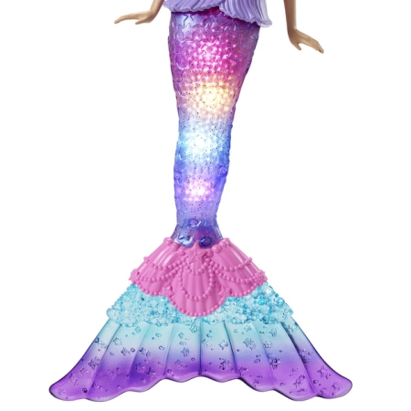 BARBIE DREAMTOPIA LALKA SYRENKA MALIBU ŚWIECĄCA HDJ36