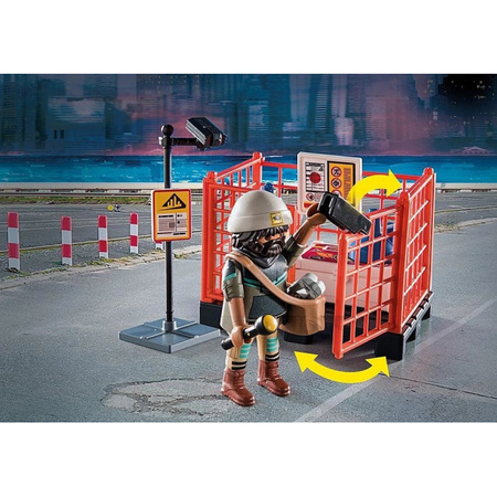 PLAYMOBIL KLOCKI DLA DZIECKA ZESTAW STARTOWY POLICJA MOTOCYKLE