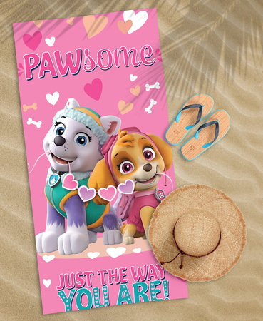 PSI PATROL SKYE EVEREST PIESKI PSY RĘCZNIK KĄPIELOWY PLAŻOWY DZIECI BASEN