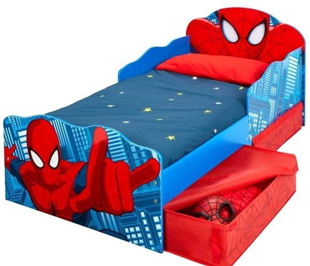 SPIDERMAN SPIDER MAN ŁÓŻKO łÓŻECZKO DZIECI ŚWIECI