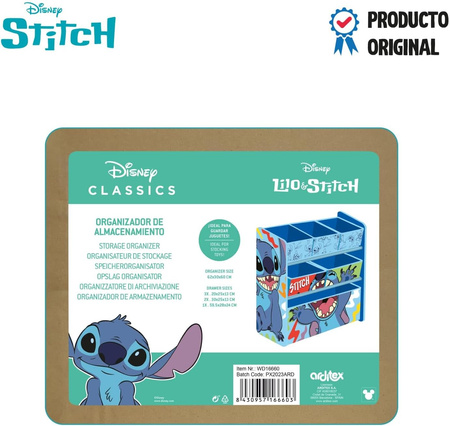 LILO I STITCH STICZ REGAŁ ORGANIZER POJEMNIKI NA ZABAWKI DLA DZIECI