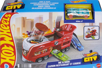 HOT WHEELS RESTAURACJA SAMOCHODOWY ZESTAW + AUTKO HOTWHEELS FJN39