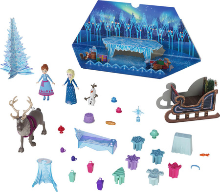 DISNEY KRAINA LODU KALENDARZ ADWENTOWY LALKI FIGURKI HWX20