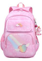 TĘCZOWY TĘCZA RÓŻOWY PLECAK SZKOLNY TORNISTER