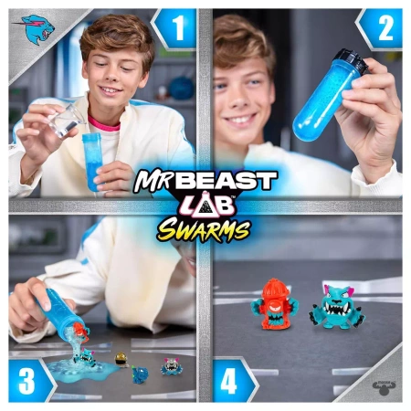 Mr. Beast Mega Lab Swarms 12-Pack Figurki Figurka Zestaw Figurka MrBeast