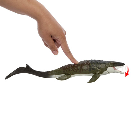 JURASSIC WORLD ODRODZENIE DINOZAUR Mozazaur i łódź ratunkowa