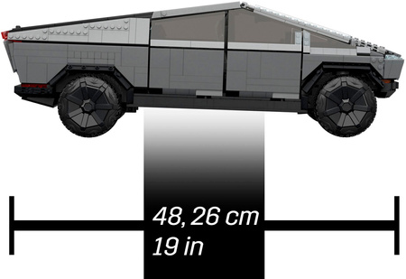 MEGA BLOKS KLOCKI TESLA AUTO CYBERTRUCK MATTEL