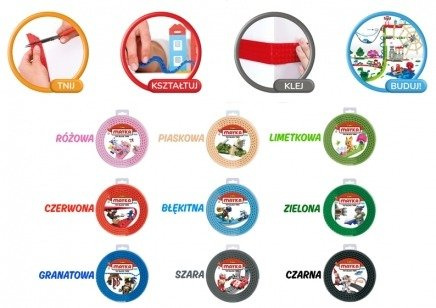 EPEE Mayka Klocki Taśma 2 METRY Podwójna Różne TV