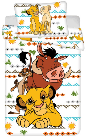 KRÓL LEW SIMBA POŚCIEL 140X200 BAWEŁNA DLA DZIECI DWUSTRONNA
