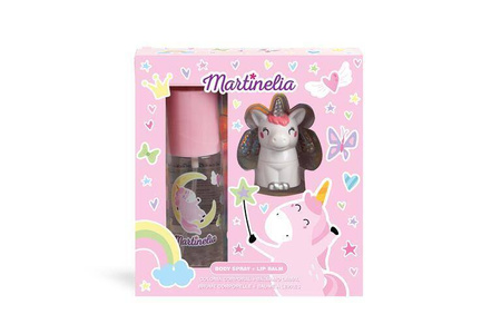 MARTINELIA ZESTAW KOSMETYKÓW DLA DZIECI BALSAM DO UST MGIEŁKA DO CIAŁA