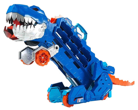 HOT WHEELS CITY MEGA TRANSPORTER T-REX ZESTAW DUŻY POJAZD DINOZAUR