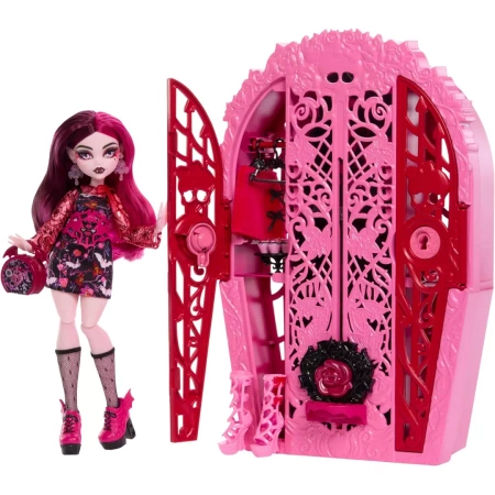 Lalka Monster High Straszysekrety OGRODOWE ZAGADKI DRACULAURA z Szafą HYT72