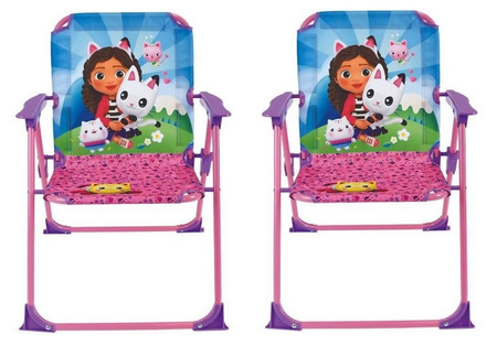 KOCI DOMEK GABI ZESTAW STÓŁ STOLIK 2 KRZESŁA Z PARASOLEM DZIECI OGRODOWY