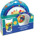 LILO I STITCH STICZ ZESTAW OBIADOWY TALERZ KUBEK MISECZKA