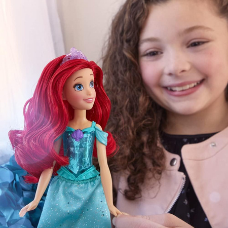 LALKA ARIEL KSIĘŻNICZKI DISNEY HASBRO RUCHOME ELEMENTY + AKCESORIA Arielka