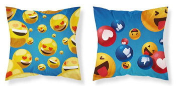 POSZEWKA DWUSTRONNA 40x40 EMOTKI BUŹKI LIKE + WKŁAD