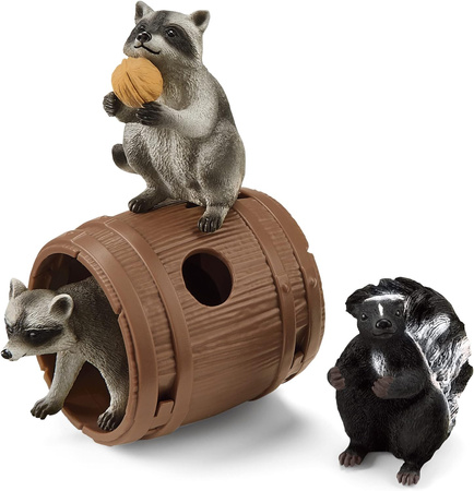 SCHLEICH Orzechowe Psoty Szop Skunks Wild Life