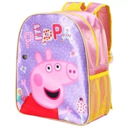 PEPPA PIG ŚWINKA PLECAK PLECACZEK PRZEDSZKOLA DLA DZIECI KIESZONKA NA BIDON